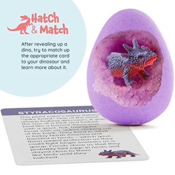 Dan&Darci Dino Egg Bath Bombs - Fun for Kids Ages 6-8