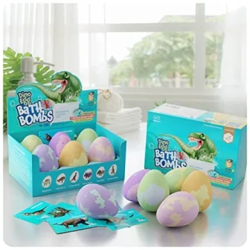 Dan&Darci Dino Egg Bath Bombs - Fun for Kids Ages 6-8