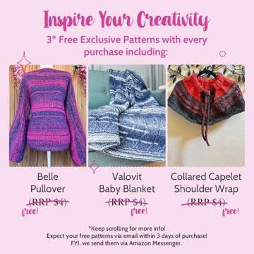 Mohair Mimic Soft Chunky Acrylic Yarn for Crocheting, 2 Skeins, 524Yds/300G, Free Pattern - #5 Bulky Weight Variegated Yarn for Knitting - Dolphin Gray