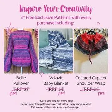 Mohair Mimic Soft Chunky Acrylic Yarn for Crocheting, 2 Skeins, 524Yds/300G, Free Pattern - #5 Bulky Weight Variegated Yarn for Knitting - Dolphin Gray