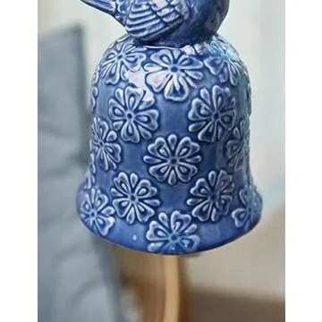 SEINHIJO Wind Chime Modern Sculpture Decor Garden Statue Ornament Home Gifts Animal Figurine Ceramic Arts Crafts 7.5inch