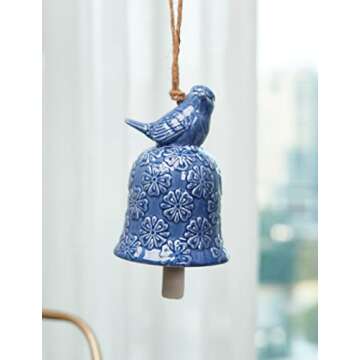 SEINHIJO Wind Chime Modern Sculpture Decor Garden Statue Ornament Home Gifts Animal Figurine Ceramic Arts Crafts 7.5inch