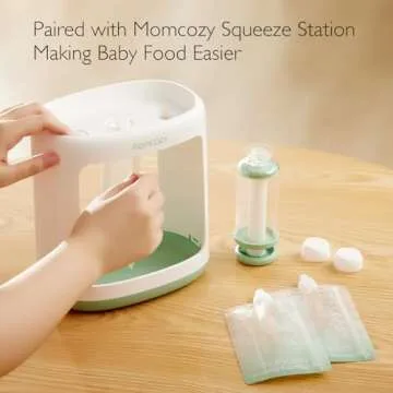 Momcozy Reusable Baby Food Pouches - Eco-Friendly & BPA-Free