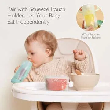 Momcozy Reusable Baby Food Pouches - Eco-Friendly & BPA-Free