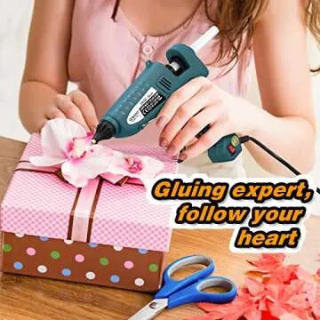 Hot Glue Gun Kit with 30 Glue Sticks - Quick Heat Ups