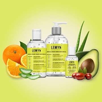 Lemyn Organics 97% Organic Hand Sanitizer Gel 8oz