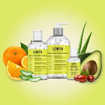Lemyn Organics 97% Organic Hand Sanitizer Gel 8oz