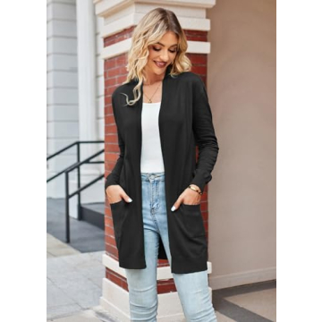 Essential Grace Karin Open Front Cardigan for Women