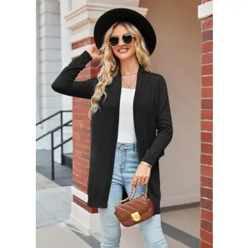 Essential Grace Karin Open Front Cardigan for Women