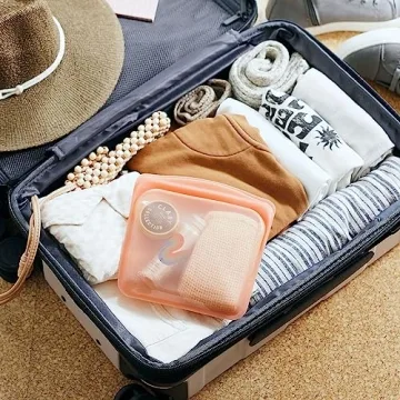 Stasher Reusable Silicone Food Storage Bags, Eco-friendly, Pink