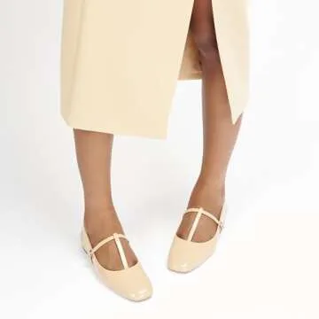 C.Paravano Women's Mary Jane Flats | Comfortable & Stylish