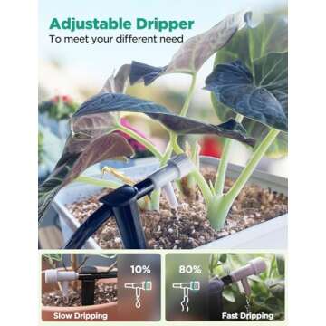 LetPot Automatic Watering System for Potted Plants, [New Wi-Fi & App Control] Drip Irrigation Kit System, Smart Plant Watering Devices for Indoor Outdoor, Water Shortage Remind, IPX66, Grey