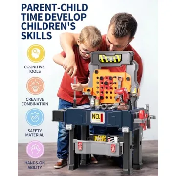 Deejoy Kids Tool Bench with Realistic Tools Ages 3-5
