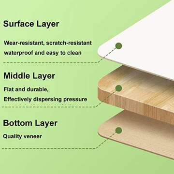 23.6'' Ergonomic Lap Desk with Storage Drawer & Cup Holder, Foldable Laptop Bed Table for Home Office, Gaming, Writing, Breakfast - Lightweight, Portable, Fits 18'' Laptops (White)