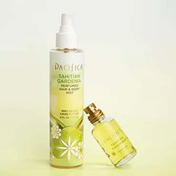 Pacifica Beauty Tahitian Gardenia Spray Perfume & Hair and Body Mist Set, Fragrances, Jasmine and Citrus, Floral Perfume, Fragrance Mist, Parfum, Clean Perfume, Vegan, 6 fl oz and 1 fl oz (Set of 2)