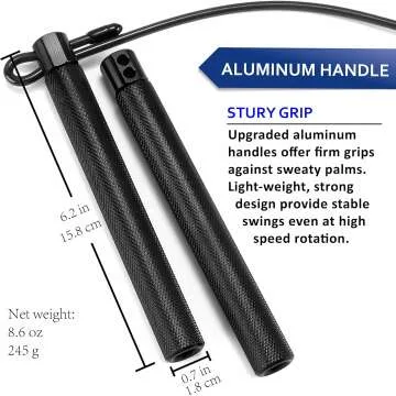 HUEY Speed Jump Rope - Adjustable & Durable for All