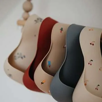 Mushie Silicone Baby Bib - Fun, Practical, and Easy to Clean!