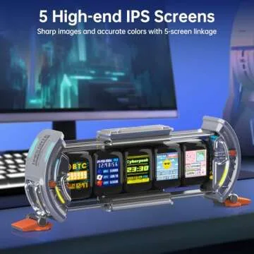 Divoom Times Gate - Cyberpunk Gaming Setup Digital Clock with Smart APP Control, WiFi Connect, RGB LED Display, Personalized Dashboard, Pixel Art for Gaming Room & Office Decor(Sliver)