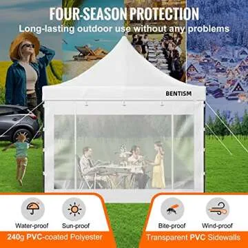 VEVOR 10x10 Pop Up Canopy Tent for Outdoor Events