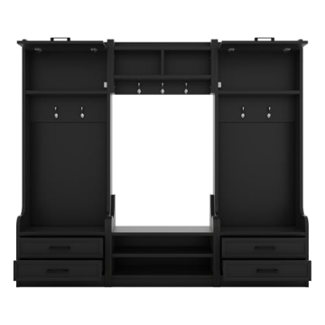 Stylish Merax 4-in-1 Hall Tree with Ample Storage