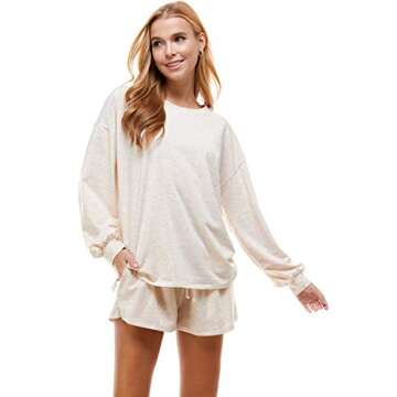 MINT PLUS PINK Women's Heart Print Pajama Set