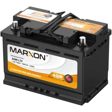 MARXON Group 48 H6 L3 Start and Stop Car Battery 12v 70AH 760CCA AGM BCI48 Maintenance Free Automoti...