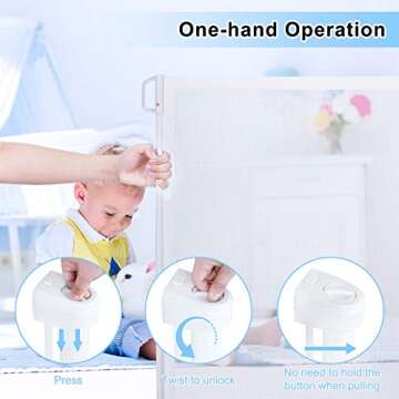 PRObebi Retractable Baby Gate for Kids and Pets