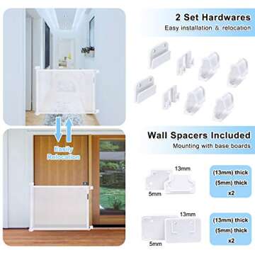 PRObebi Retractable Baby Gate for Kids and Pets