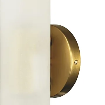 DAYCENT Gold Cylinder Wall Sconces - Set of Two