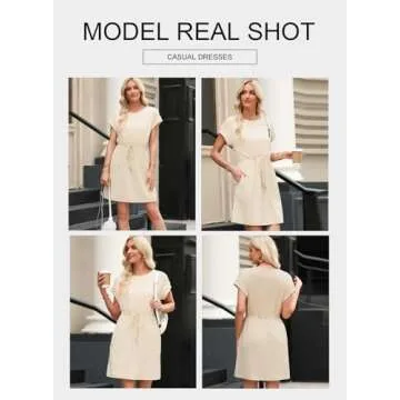 BLENCOT Women’s Casual Mini Dress: Stylish & Comfortable with Pockets