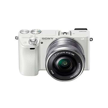 Sony Alpha a6000 White Interchangeable Lens Camera with E PZ 16-50mm F3.5-5.6 OSS - International Version (No Warranty)