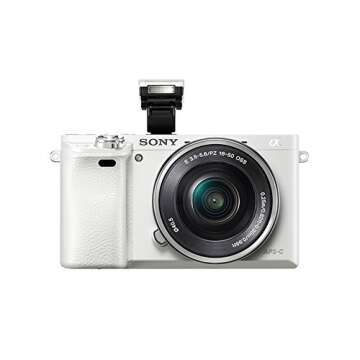 Sony Alpha a6000 White Interchangeable Lens Camera with E PZ 16-50mm F3.5-5.6 OSS - International Version (No Warranty)