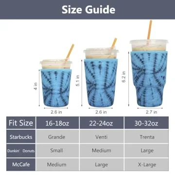 Xumbtvs Iced Coffee Sleeves 3 Pack - Neoprene Insulators