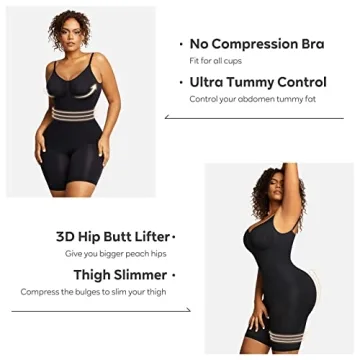 Popilush Comfortable Tummy Control Bodysuit for Women