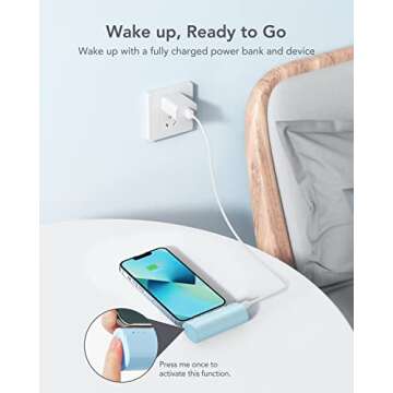 Compact 20W PD Fast Charging Power Bank for iPhone 14/13/12