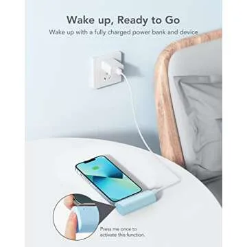 Compact 20W PD Fast Charging Power Bank for iPhone 14/13/12