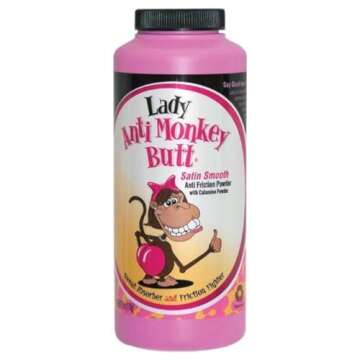 Lady Anti Monkey Butt | Women's Body Powder with Calamine | Chafing Prevention & Sweat Absorption | ...
