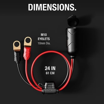 NOCO GC018 15A 12V Adapter with Heavy-Duty Plug and Socket