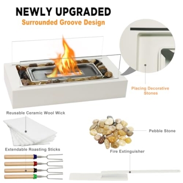 Charming Tabletop Fire Pit for Home & Outdoor Use