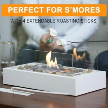 Charming Tabletop Fire Pit for Home & Outdoor Use