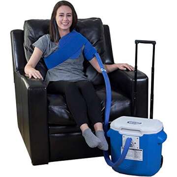 Polar Active Ice 3.0 Cold Therapy Ice Machine System with Programmable Timer, Shoulder Compression P...
