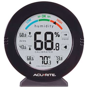 AcuRite 01080M Precision Temperature and Humidity Monitor with Alarms