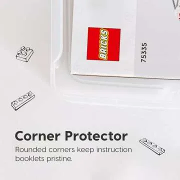 IRIS USA 3-Tier Scrapbook Storage Unit with Organizer Top, Fits 12" x 12" Papers, for Tools Office Art and Craft Supplies Desktop Organizer Built in Handle, White/Clear