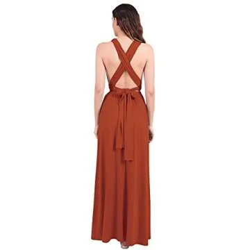 Women's Multi Way Wrap Maxi Dress for All Occasions