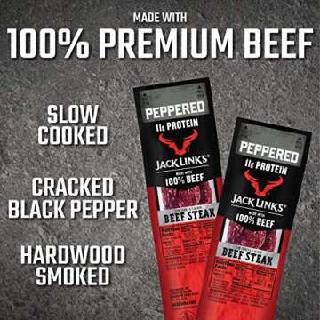 Jack Link's Premium Cuts Beef Steak - 11g Protein Snack Pack