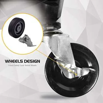 Olympia Tools Collapsible Cart 150LB Capacity Black