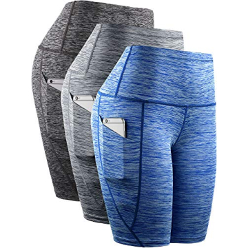 NELEUS Women's High Waist Tummy Control Biker Shorts