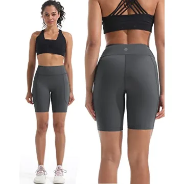 NELEUS Women's High Waist Tummy Control Biker Shorts