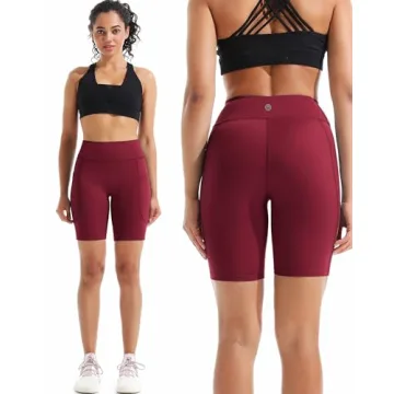 NELEUS Women's High Waist Tummy Control Biker Shorts