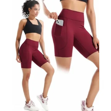 NELEUS Women's High Waist Tummy Control Biker Shorts